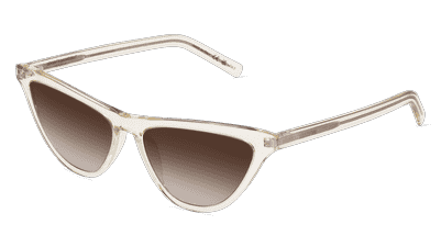 SAINT LAURENT SL 550 SLIM geel transparant Hoekaanzicht