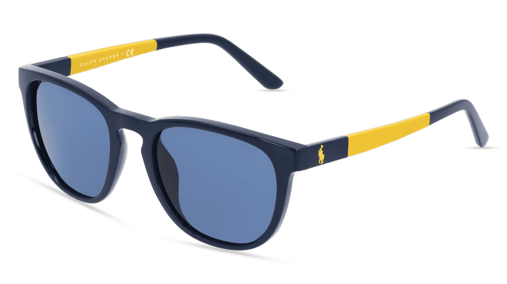 POLO BY RALPH LAUREN PH4182U Blauw donker Hoekaanzicht