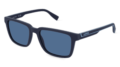 Lacoste L6032S blauw mat Hoekaanzicht