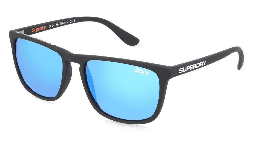 SUPERDRY SHOCKWAVE zwart mat Hoekaanzicht