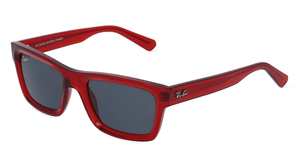 Ray-Ban RB4396 Rouge transparent Vue d'angle