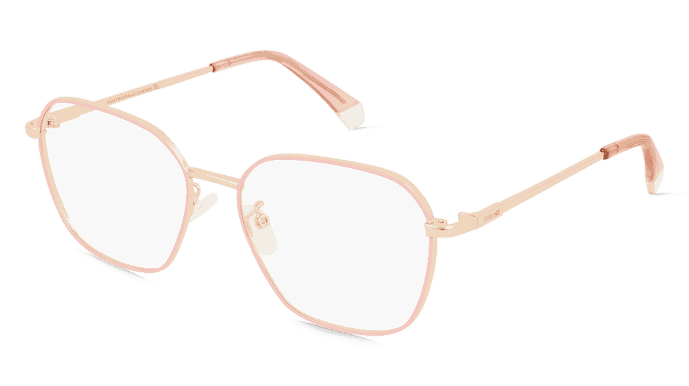 Polaroid PLD D437/G Rosegoud Hoekaanzicht