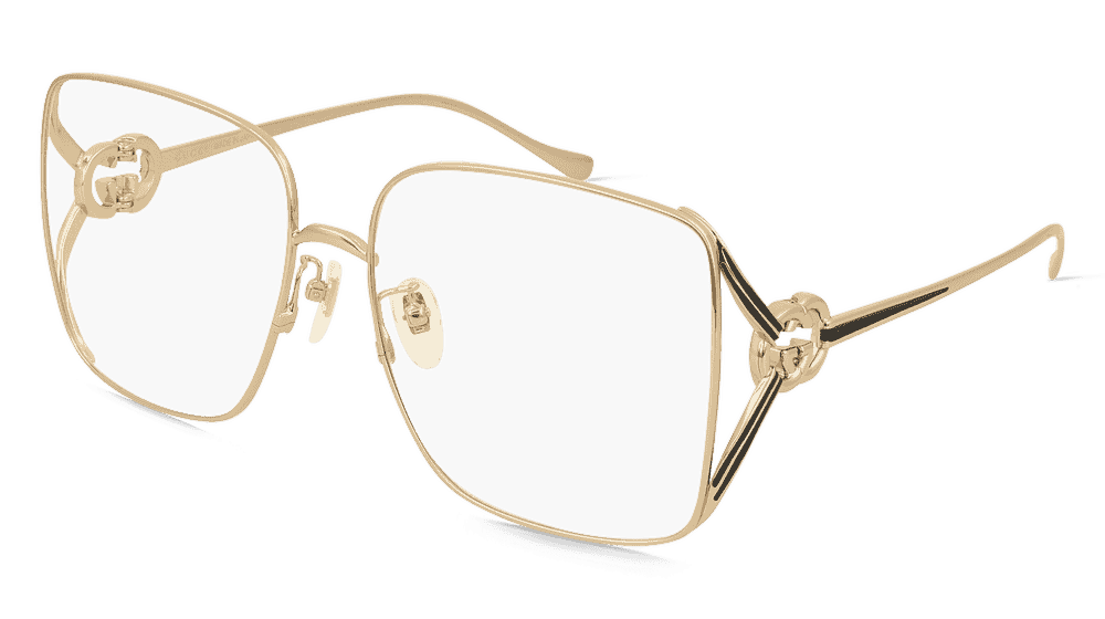 Gucci GG1321O goud Hoekaanzicht