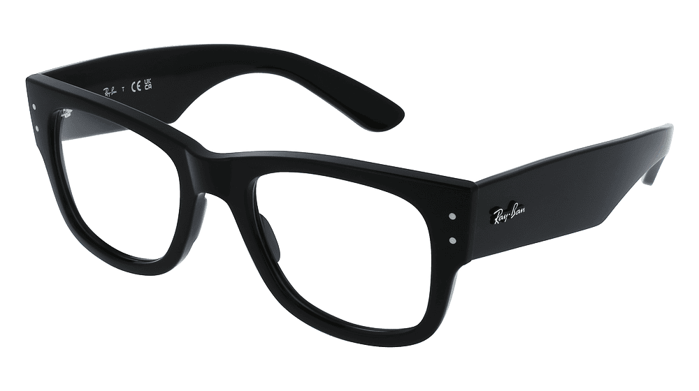 Ray-Ban 0RX0840V MEGA WAYFARER Noir Vue d'angle