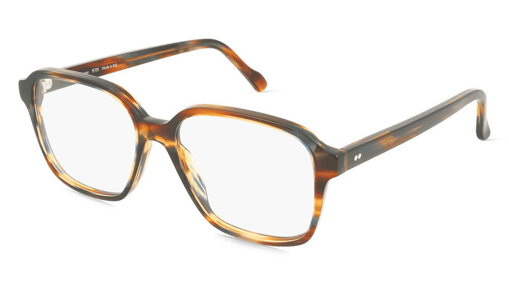 Fielmann MF 060 RN PETER Bleu Havane Vue d'angle
