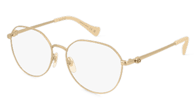 Gucci GG1145O Doré Vue d'angle