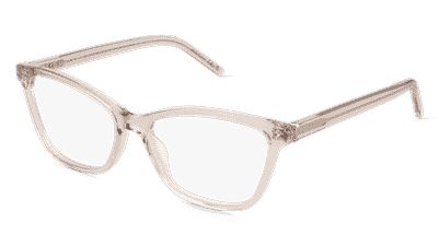Saint Laurent SL M128 Beige transparent Vue d'angle