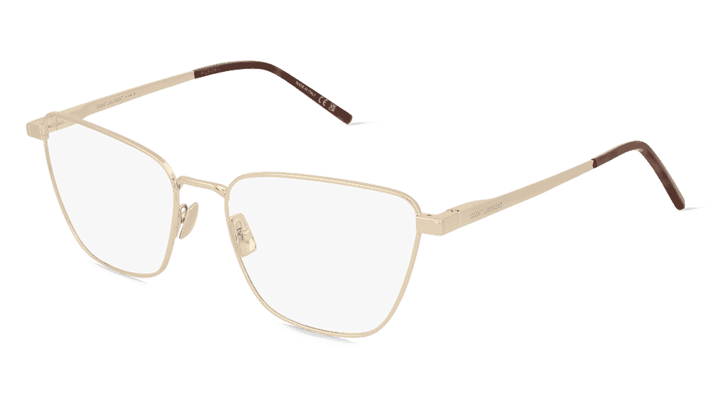 Saint Laurent SL 551 OPT Havane doré Vue d'angle