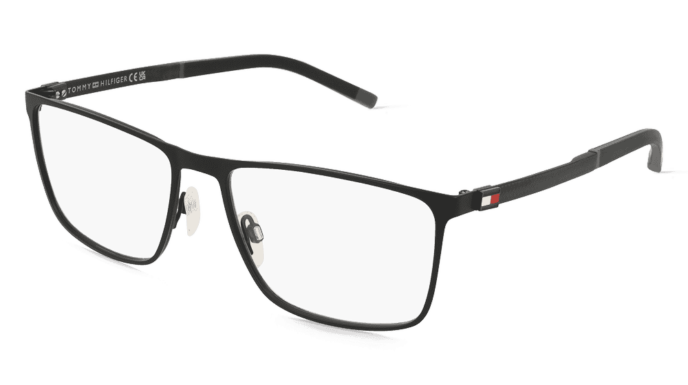 Tommy Hilfiger TH 2080 Noir mat Vue d'angle