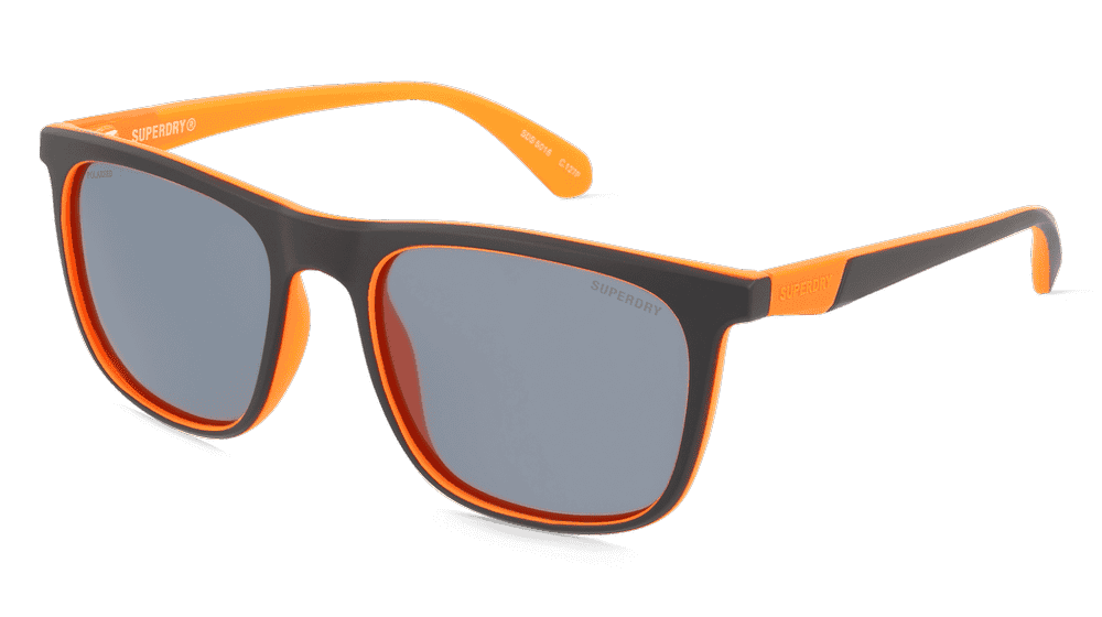 Superdry SDS 5016 Zwart oranje Hoekaanzicht