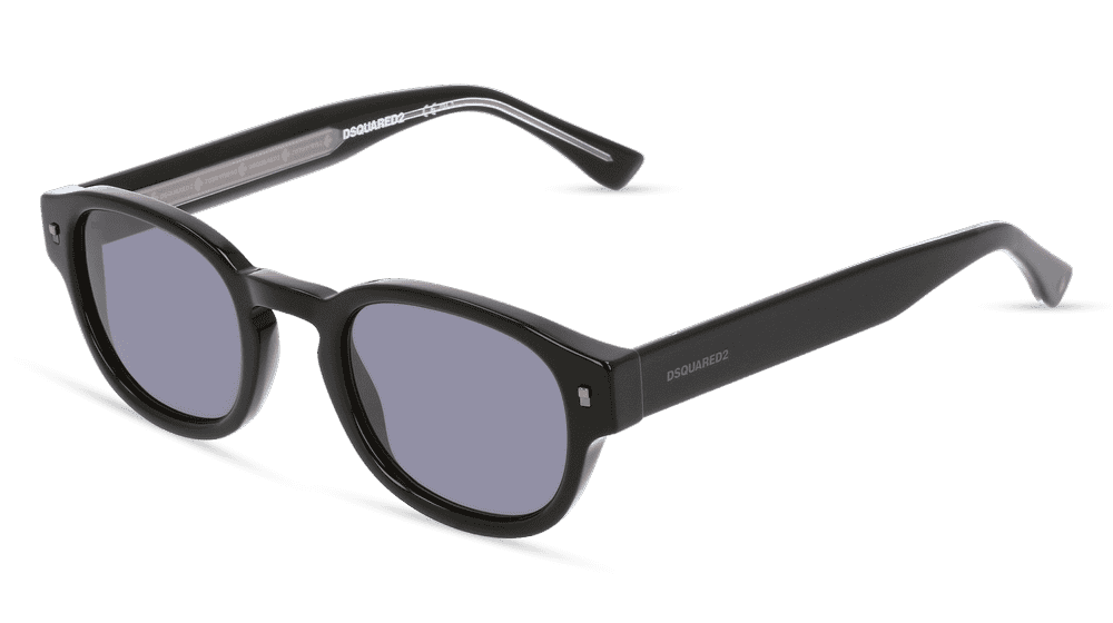 DSQUARED2 D2 0014/S Zwart glanzend Hoekaanzicht