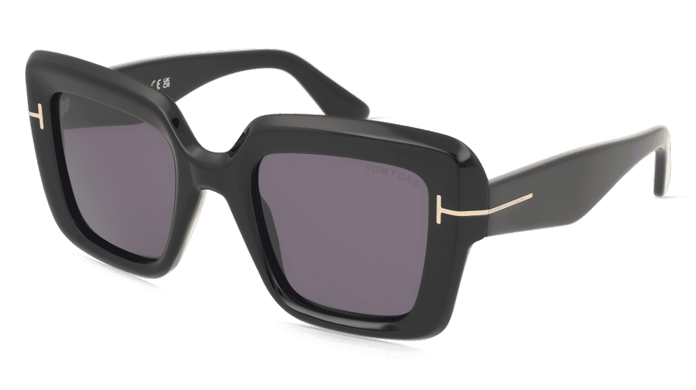 Tom Ford TOM FORD FT1157 ESME Zwart glanzend Hoekaanzicht