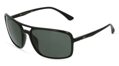 RAY-BAN RB 4375 Grijs glanzend Hoekaanzicht
