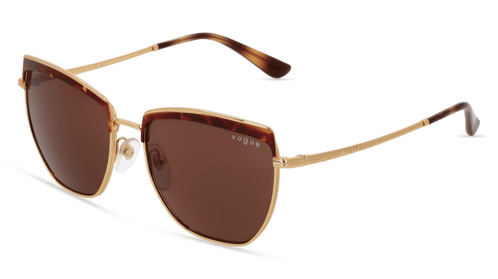 VOGUE VO4234S goud havana Hoekaanzicht