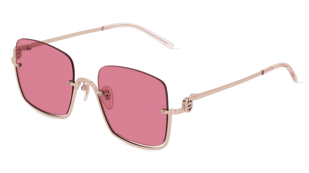 GUCCI GG1279S Goud glanzend Hoekaanzicht