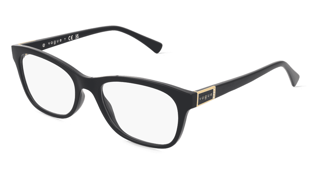Vogue VO5424B Noir Vue d'angle