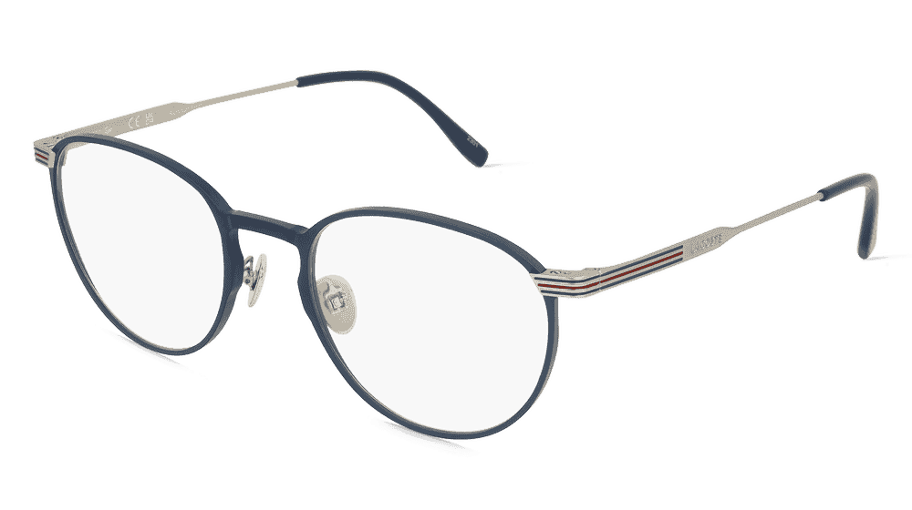 Lacoste L2284E Beige transparent Vue d'angle