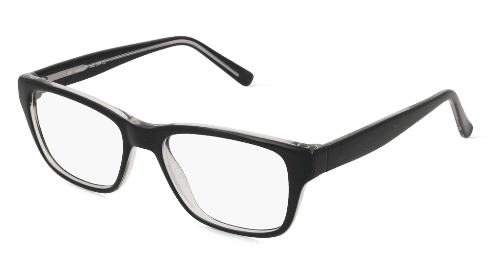 Fielmann MC 597 CL zwart kristal Hoekaanzicht