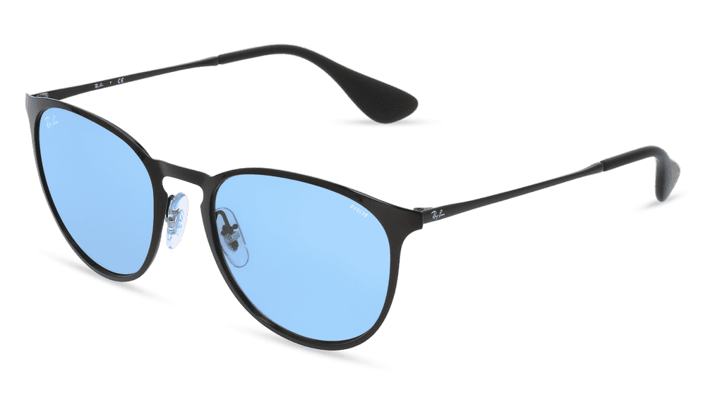 RAY-BAN RB 3539 ERIKA METAL Noir Vue d'angle