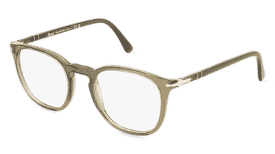 Persol PO3318V olive transparant Hoekaanzicht