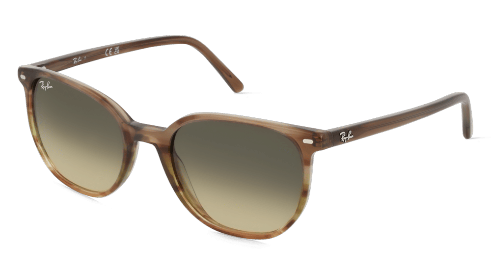 Ray-Ban RB2197 bruin gestreept Hoekaanzicht