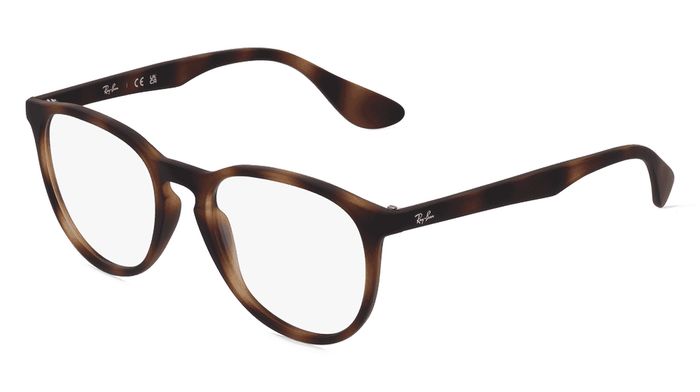 Ray-Ban RX7046 Havane Vue d'angle