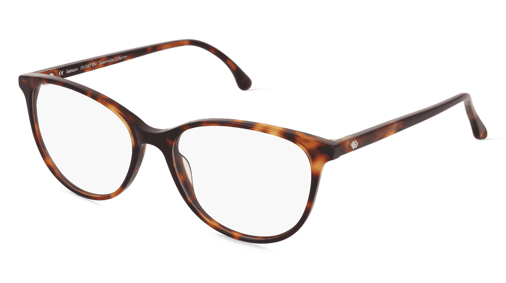 Fielmann LN 047 RN Havanna avec des motifs Vue d'angle