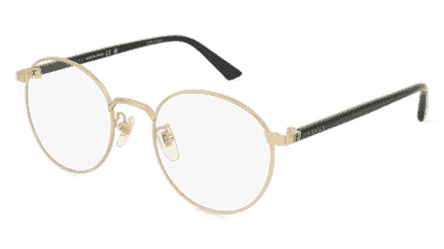 GUCCI GG0297OK goud zwart Hoekaanzicht
