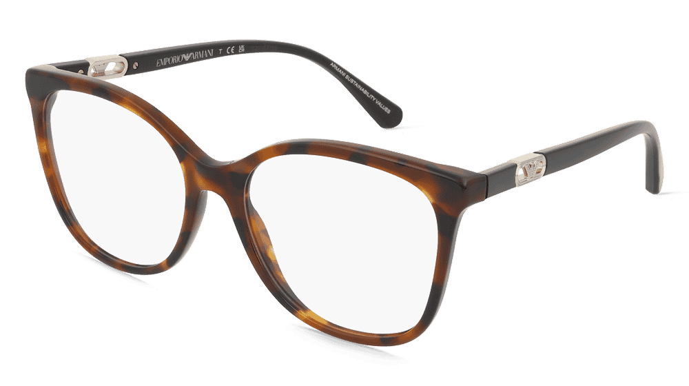 Emporio Armani EA3231 Havanna rouge Vue d'angle