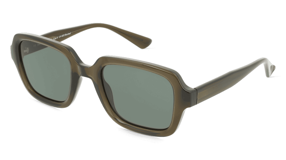 Fielmann MI 060 SUN FA PATRICK Groen transparant Hoekaanzicht