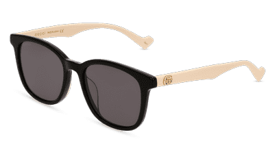 GUCCI GG 1001SK Noir brillant Vue d'angle