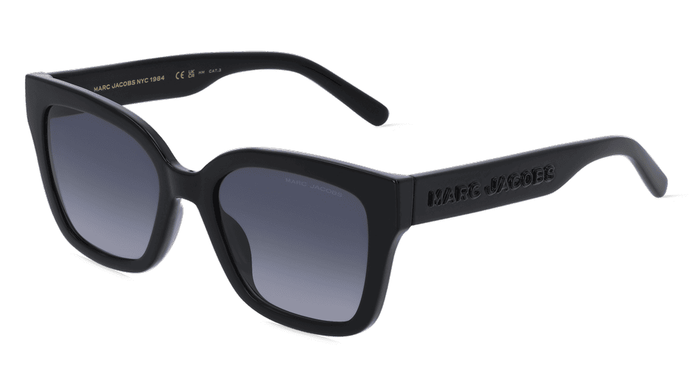 Marc Jacobs 658/S Noir brillant Vue d'angle