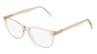 Fielmann JIL 026 CL rood transparant Hoekaanzicht