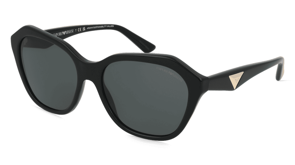 Emporio Armani 0EA4221 Noir brillant Vue d'angle