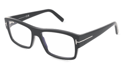 Tom Ford TF5941-B Noir brillant Vue d'angle