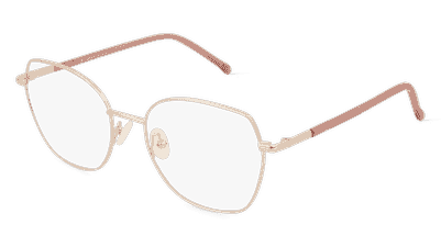 Fielmann BD 554 FA goud roze Hoekaanzicht