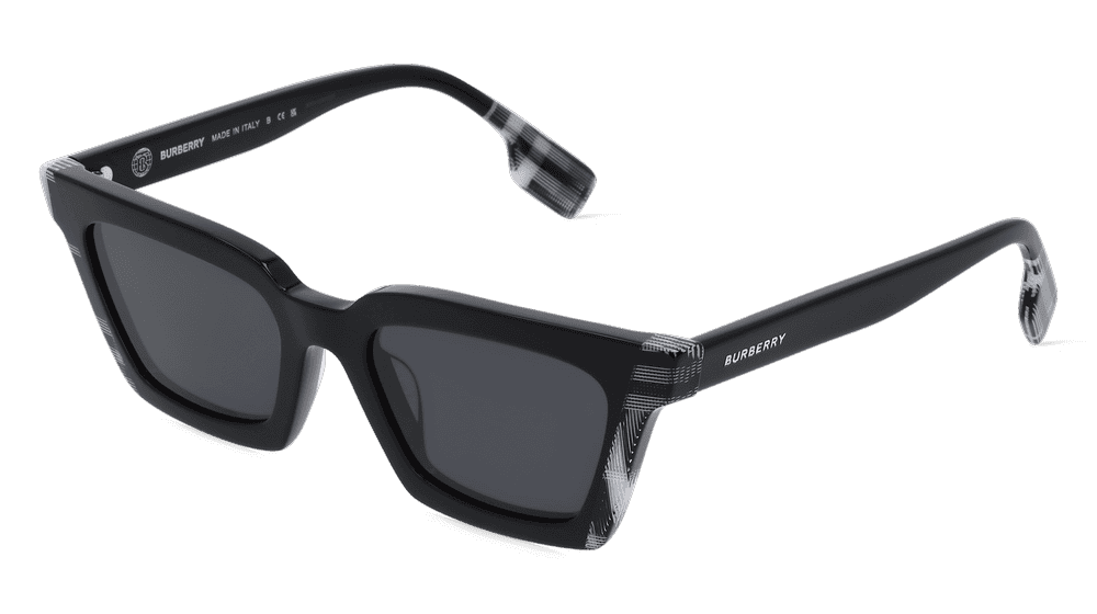 Burberry BE4392U Blanc noir Vue d'angle