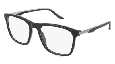 Puma PU0454O TECH Noir transparent Vue d'angle