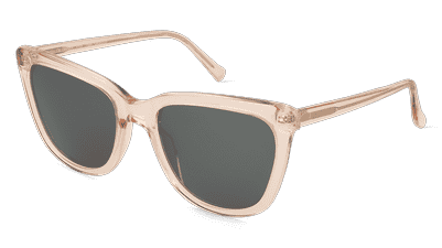 Fielmann BD 569 SUN FA ANITA roze transparant Hoekaanzicht
