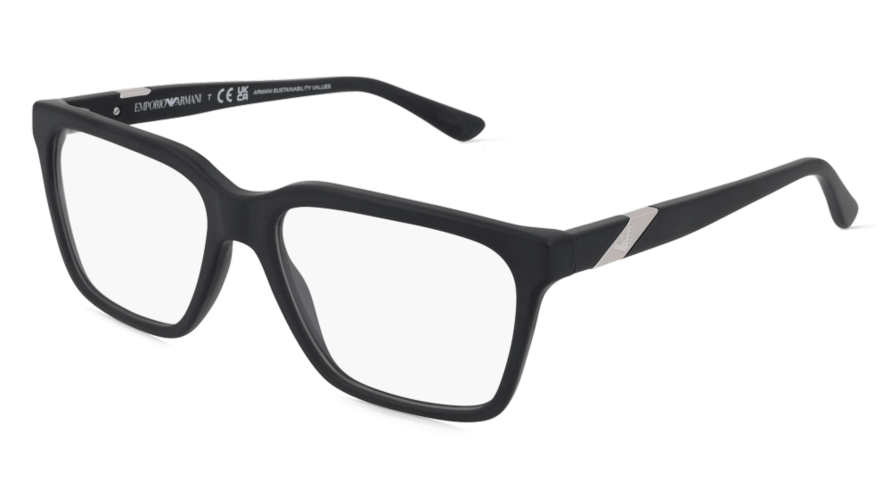 Emporio Armani EA3194 Noir mat Vue d'angle