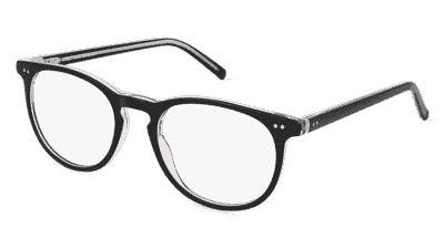 Fielmann LN 049 CL MARLO zwart kristal Hoekaanzicht