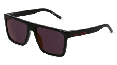 HUGO HG 1069/S Noir brillant Vue d'angle