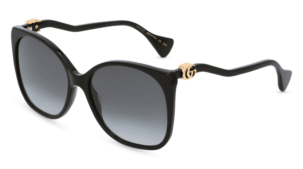 GUCCI GG1010S zwart Hoekaanzicht