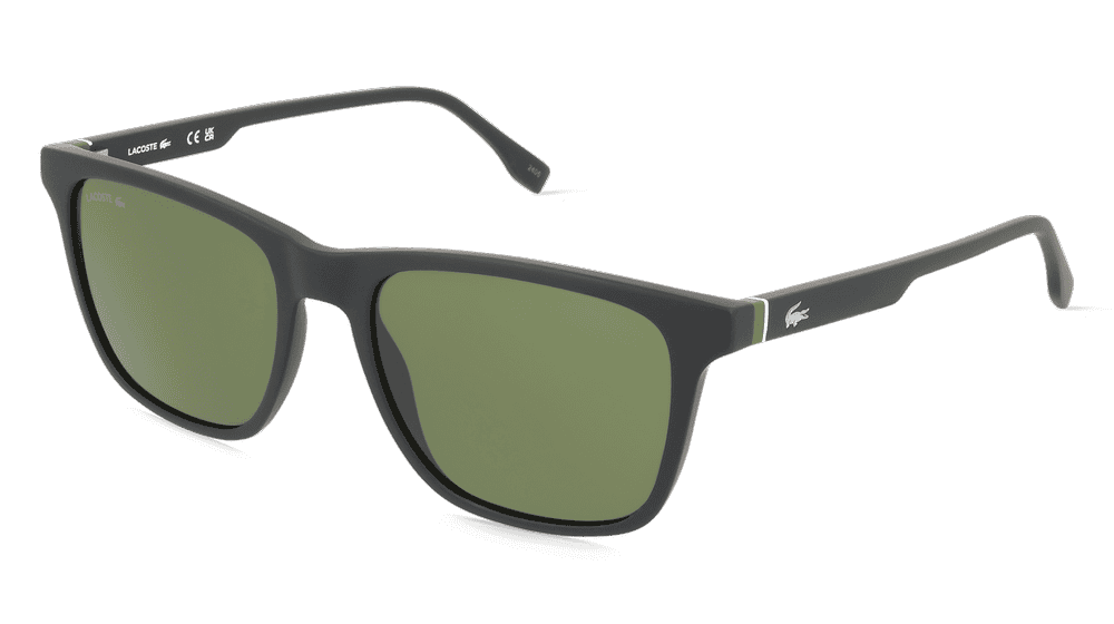Lacoste L6041S Noir mat Vue d'angle