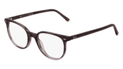 Ray-Ban RX5397 bruin havana Hoekaanzicht