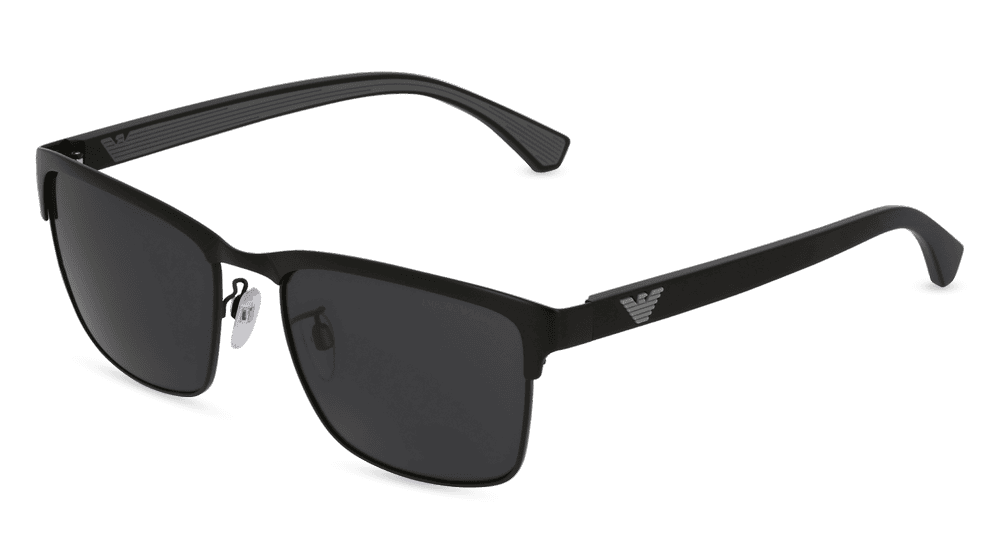EMPORIO ARMANI EA2087 Noir mat Vue d'angle