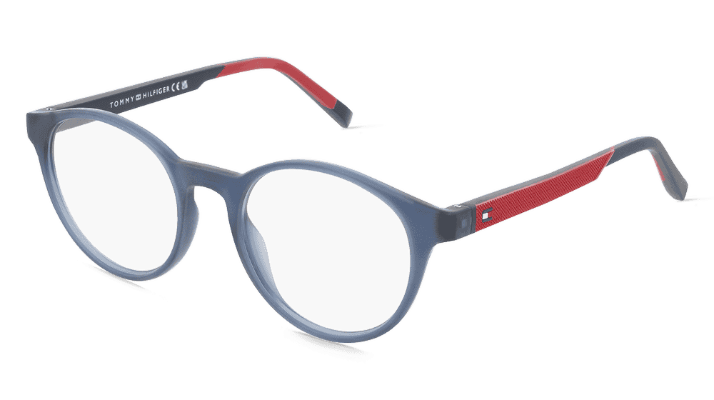 Tommy Hilfiger TH 2149 Blauw rood Hoekaanzicht