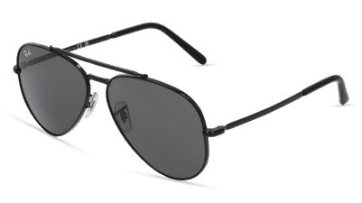 RAY-BAN RB 3625 NEW AVIATOR zwart Hoekaanzicht