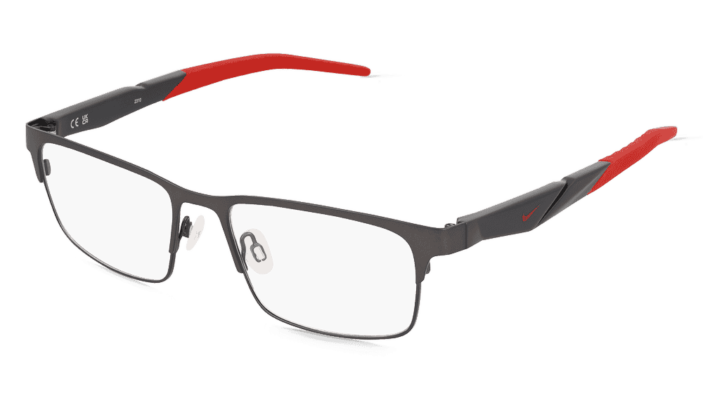 Nike 8154 Rouge gris gun Vue d'angle