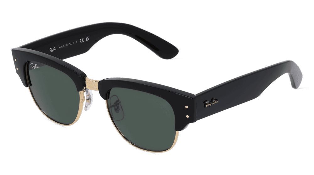 Ray-Ban RB0316S zwart goud Hoekaanzicht